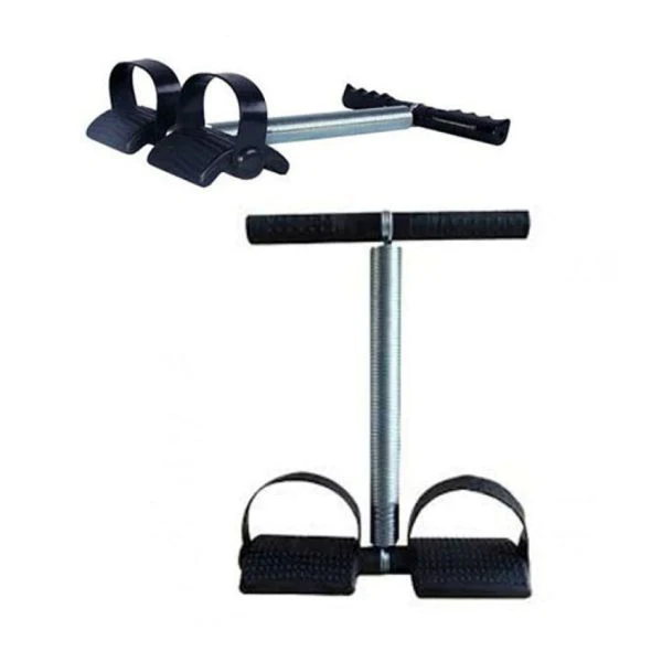 Foot Pedal Resistance Band Double Spring Tummy Trimmer | Sit-Up Pull Rope Home Fitness Equipment