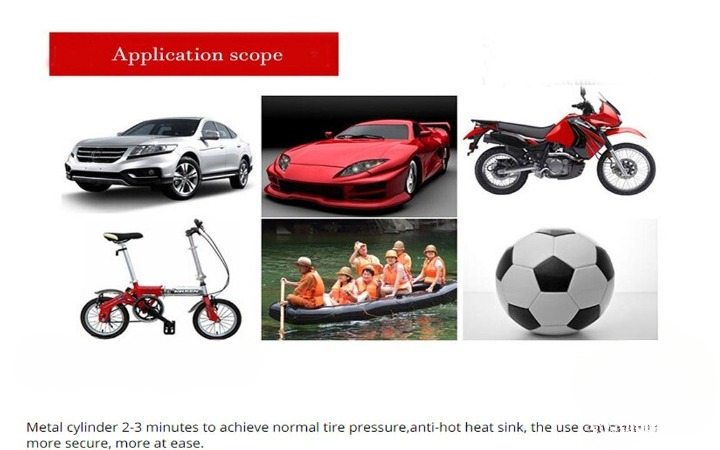 Foot & Hand Air Pump with Pressure Gauge | Portable Tire Inflator for Car, Bike, Cycle & Sports Balls