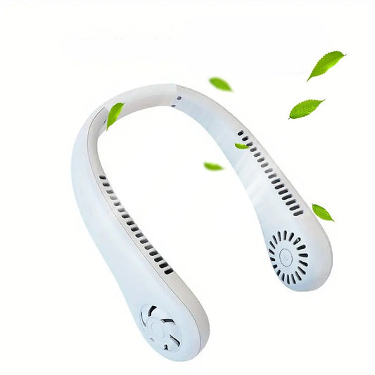 Portable Neck Fan USB Rechargeable Adjustable Personal Cooling Fan for Indoor & Outdoor Use