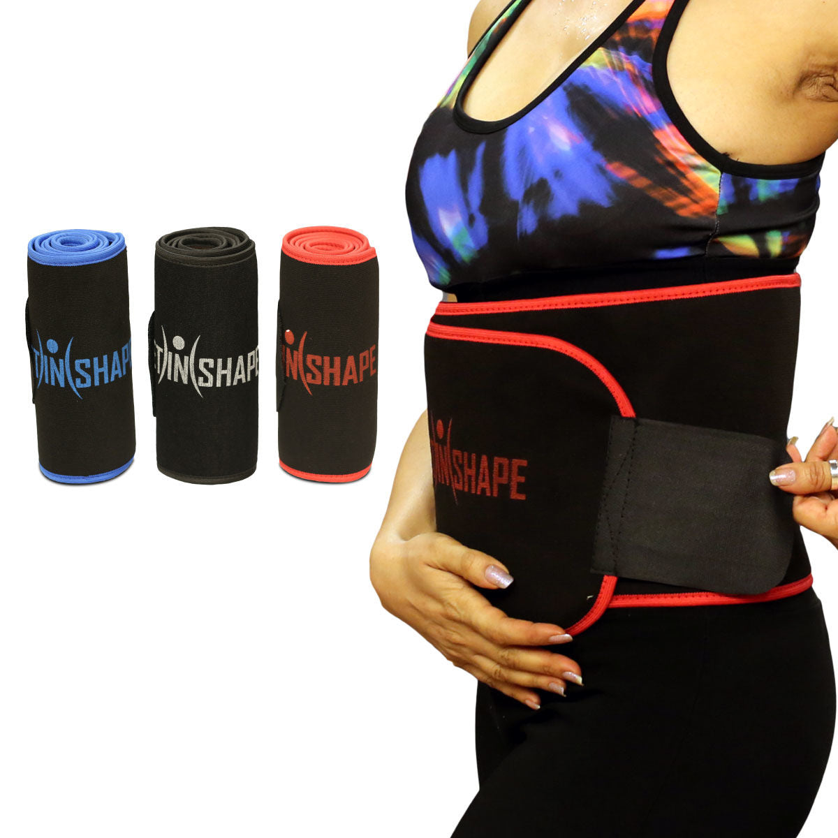 Slimming Waist Trimmer Belt for Men & Women | Adjustable Sweat Belt for Workout, Tummy Control & Waist Support