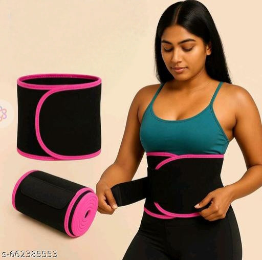 Slimming Waist Trimmer Belt for Men & Women | Adjustable Sweat Belt for Workout, Tummy Control & Waist Support