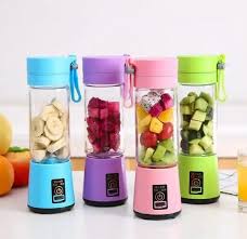 Portable 6-Blade USB Rechargeable Blender | Mini Smoothie Maker, Personal Juicer Cup & Fruit Juice Blender